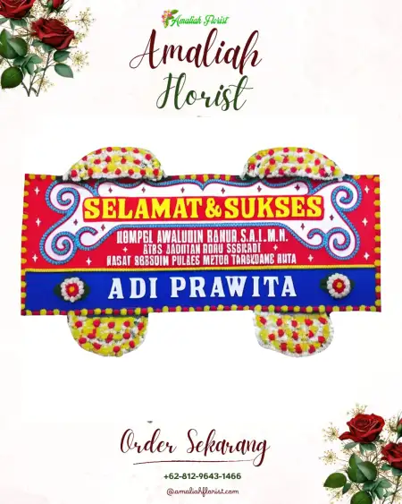 Papan Bunga Ucapan Selamat Yendidori